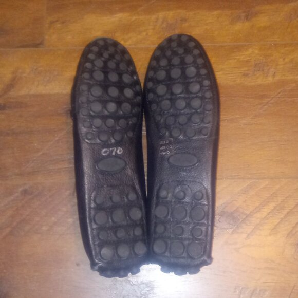 Coach - Women's 7.5 B - Black Leather Driving Loafers Tassel Comfortable Shoes - Picture 5 of 8